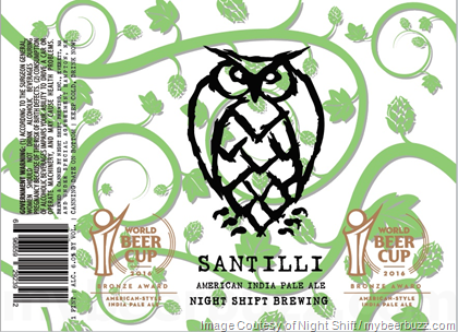 Night Shift – Santilli American IPA, Bennington, One Hop This Time, Pfaffenheck, Morph & The 87 Now Being Brewed @ Smuttynose