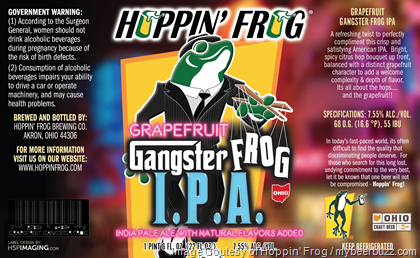 Hoppin’ Frog – Grapefruit Gangster Frog IPA & Devil Strip Black & Tan