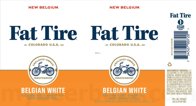 New Belgium Updating Fat Tire Belgian White Packaging (New 19.2oz Cans)