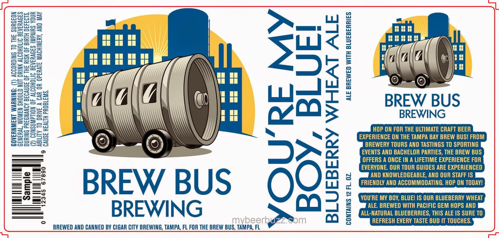 Cigar City / Tampa Bay Brew Bus Brewing – You’re My Boy Blue & Last Stop IPA