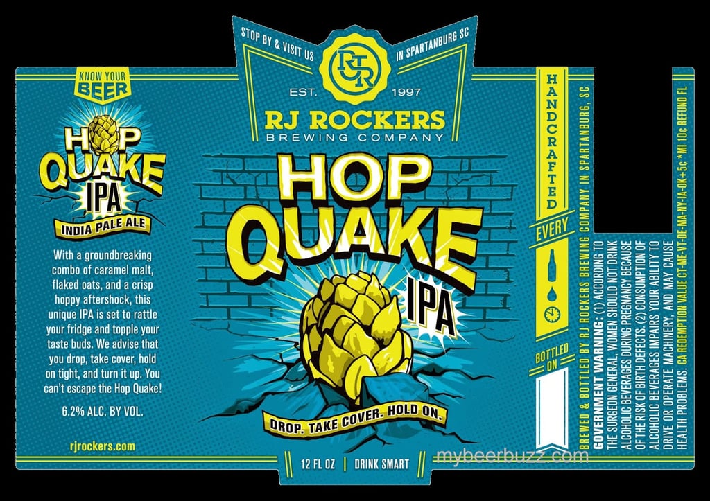 RJ Rockers Hop Quake COming To 12oz Bottles.