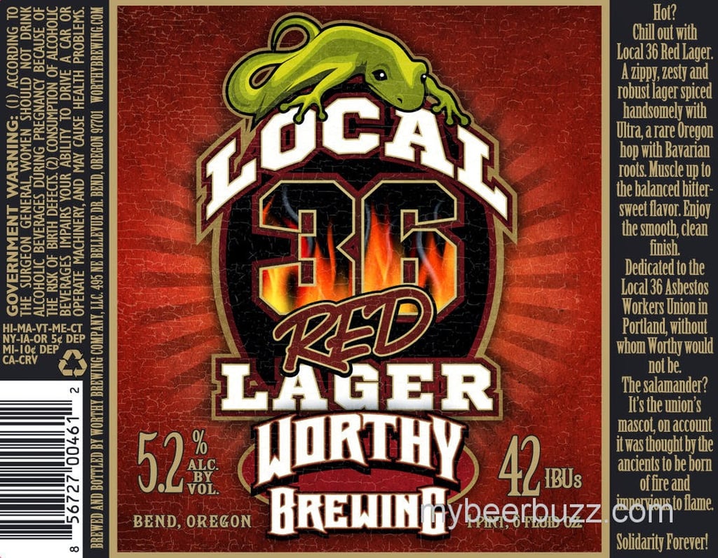 Worthy Brewing – Local 36 Red Lager