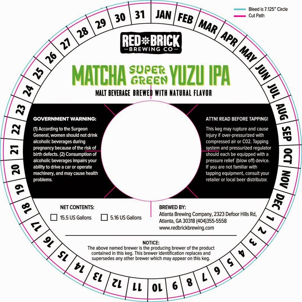 Red Brick Brewing – Matcha Super Green Yuzu IPA