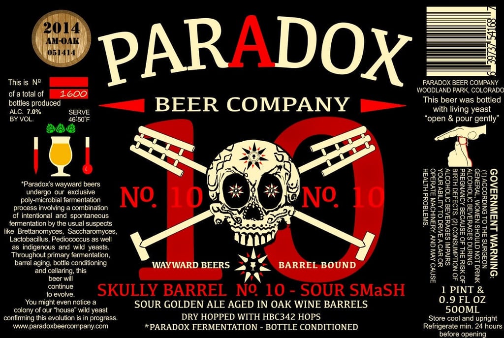 Paradox Beer – Tart Darkelette & Skully Barrel No 10 (Sour Smash)