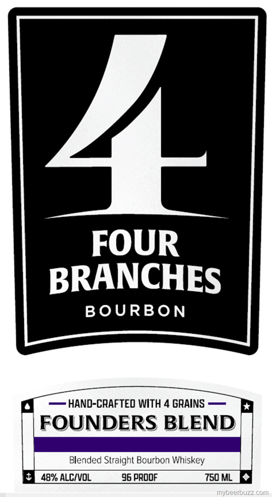 Four Branches Bourbon Founders Blend 4-Grain Blended Straight Bourbon Whiskey