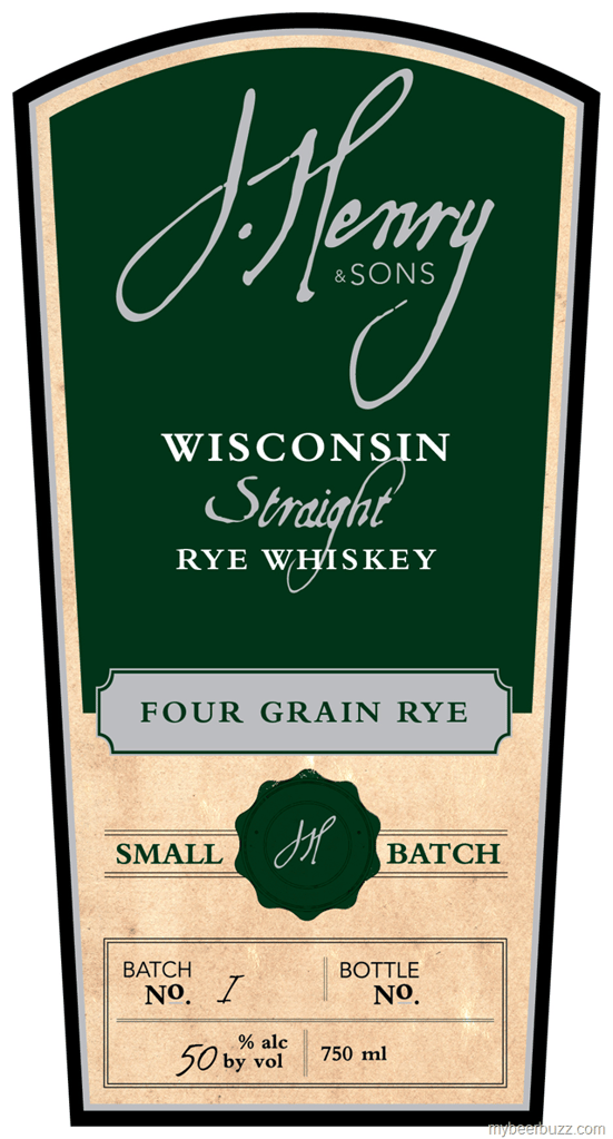 Henry Farms Prairie Spirits J. Henry & Sons Four Grain Rye Wisconsin Straight Rye Whiskey
