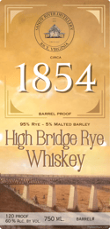Sand River Distillery 1854 High Bridge Rye Whiskey