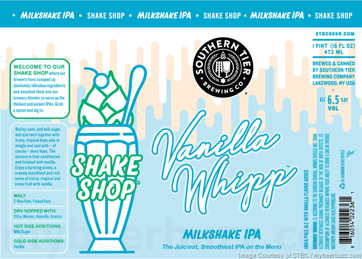 Southern Tier Adding Shake Shop Vanilla Whipp