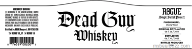 Rogue Dead Guy Cherry Cask Finished Whiskey