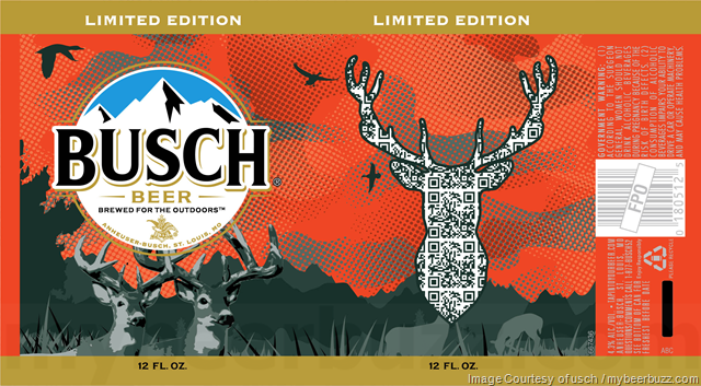 Busch Beer & Busch Light Limited Edition Outdoors Cans Return With QR Code Deer