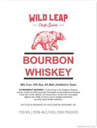 Wild Leap Craft Spirits Bourbon Whiskey