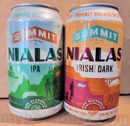 Mybeerbuzz .com Highlights Summit Brewing Nialas Irish-Style Dark & Nialas IPA (Review)