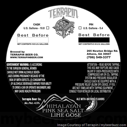 Terrapin – Himalayan Pink Sea Salt Lime Gose