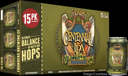 Founders Replacing Centennial IPA 12-Packs With 15-Packs