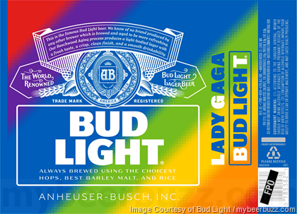 Bud Light Celebrates Lady Gaga With New LGBT Rainbow Commemorative Can & Lollapalooza Cans