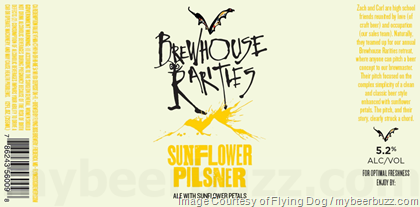 Flying Dog – Sunflower Pilsner Coming To Brewhouse Rarities Series Bottles