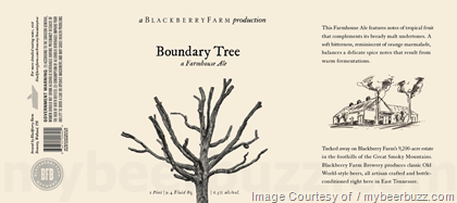 Blackberry Farm – Boundary Tree Farmhouse Ale, I8 Brett Saison, Garden Shed, Appalachian Wheat, Wild Classic Saison & Steps To Nowhere