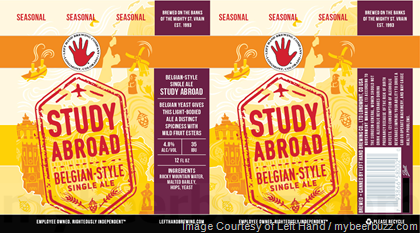 Left Hand Adding Study Abroad Belgian-Style Single Ale Cans