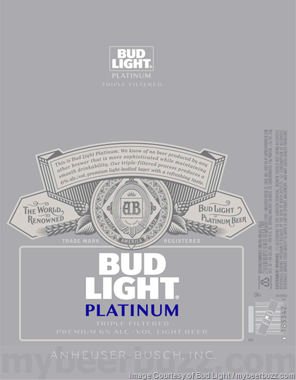Bud Light Platinum Returns In New Packaging