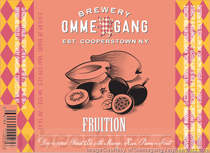 Ommegang Adding New Fruition Dry-Hopped Wheat Ale