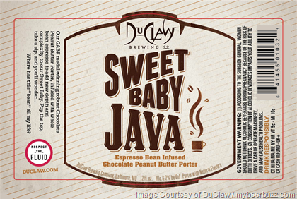 DuClaw Sweet Baby Java Espresso Bean Chocolate Peanut Butter Porter Hitting Bottles