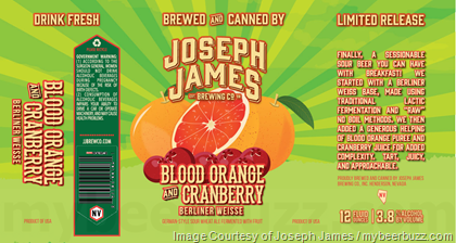 Joseph James Adding Blood Orange And Cranberry Berliner Weisse Cans