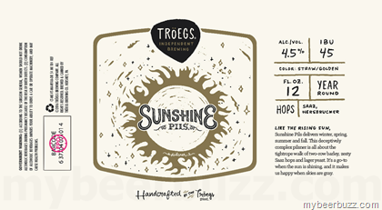 Troegs – Sunshine Pils 12oz Cans