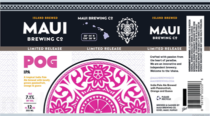 Maui Brewing Releasing POG IPA Cans 12/2