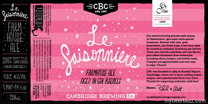 Cambridge Brewing – Le Saisonniere, CBC2, Heather Ale & Blunderbuss