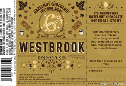 Westbrook Brewing – 6th Anniversary Hazelnut Chocolate Imperial Stout