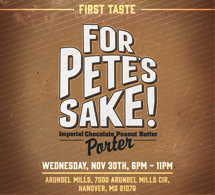DuClaw – For Pete’s Sake Porter Returns 12/3