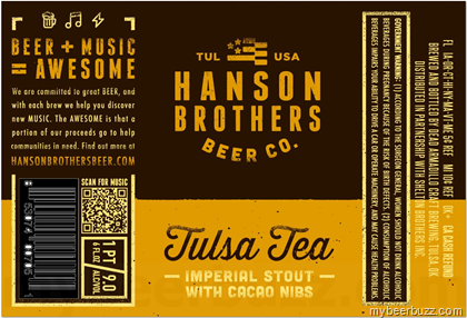 Hanson Brothers Beer – Tulsa Tea Imperial Stout