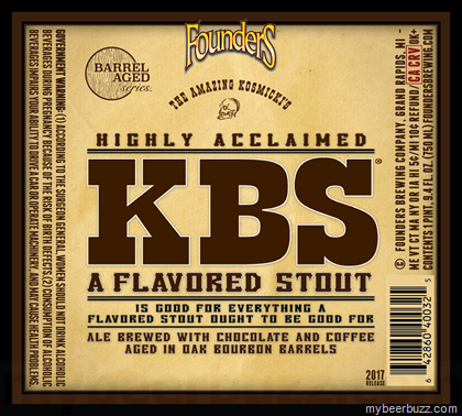 Founders – KBS Kentucky Breakfast Stout 2017 Release (750ml & 12oz Bottles)