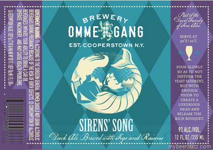 Ommegang – Siren’s Song Dark Ale With Figs & Raisins