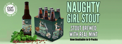 Right Brain Brewery Releases Naughty Girl Scout Mint Stout