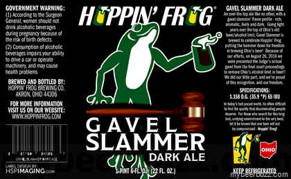 Hoppin’ Frog – Gavel Slammer Dark Ale 11/25