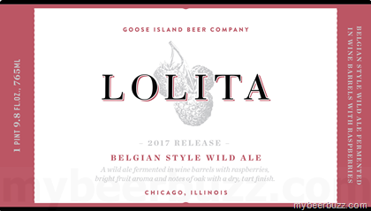 Goose Island – Lolita Belgian-Style Wild Ale 2017 Release