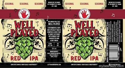 Left Hand Brewing – Well Played Red IPA Seasonal Cans