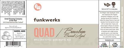 Funkwerks – Bourbon Barrel-Aged Quad Bottles