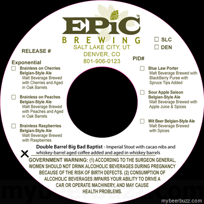 Epic Brewing – Double Barrel Big Bad Baptist