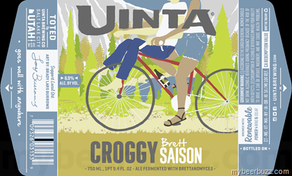 NEW Uinta Croggy Brett Saison Hitting 750ml Bottles