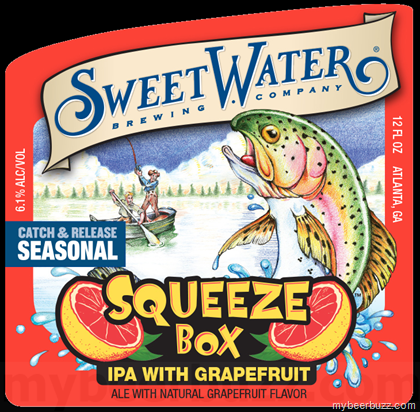 SweetWater Adding Squeeze Box IPA With Grapefruit Bottles
