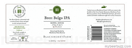 Blackberry Farm Barrel Series – Brett Belgo IPA