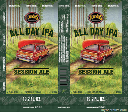 Founders – All Day IPA Coming To 19.2oz Cans