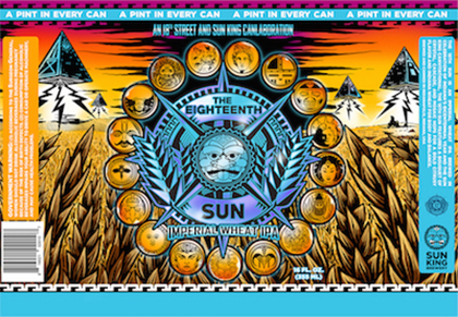 Sun King & 18th Street Brewery Collaboration (CANlaboration) Eighteenth Sun Coming 9/10