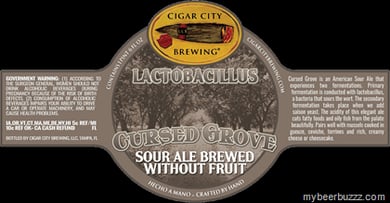 Cigar City – Lactobacillus Cursed Grove Sour Ale Brewed Without Fruit