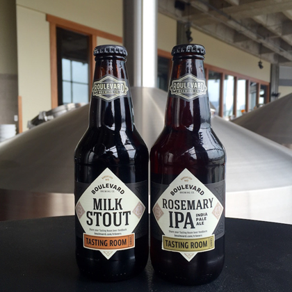 Boulevard Releasing Tasting Room Milk Stout and Rosemary IPA