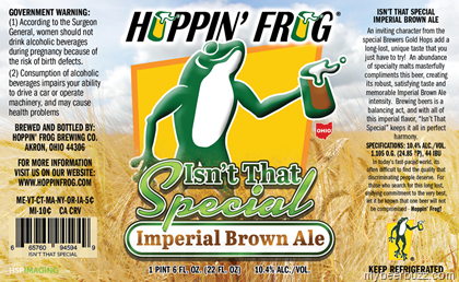 Hoppin’ Frog – Isn’t That Special Imperial Brown Ale