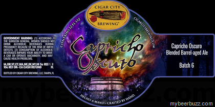Cigar City – Caprichio Oscuto Blended Barrel-Aged Ale Batch # 6