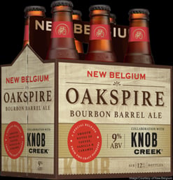 New Belgium & Knob Creek Bourbon Introduce Oakspire Bourbon Barrel Ale